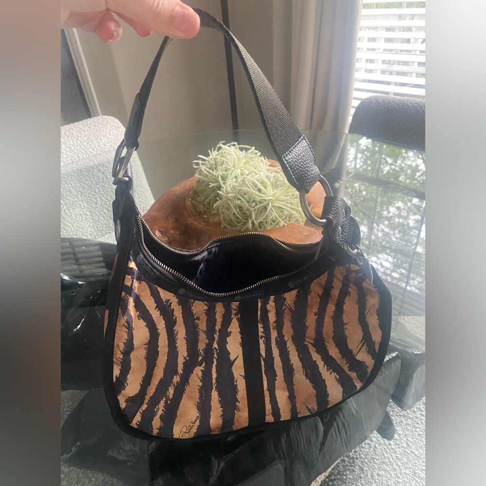 Roberto Cavalli x lesportsac tiger print bag nylon